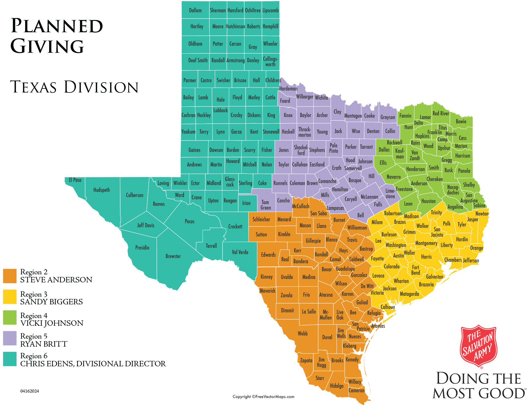 Planned giving map